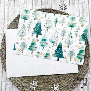 Adventskalender zum Selbstbeschriften