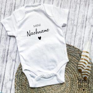 Babybody "Mini Nachname"