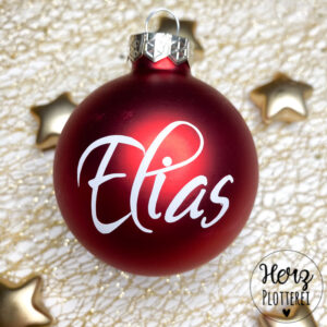 Weihnachtskugel mit Name