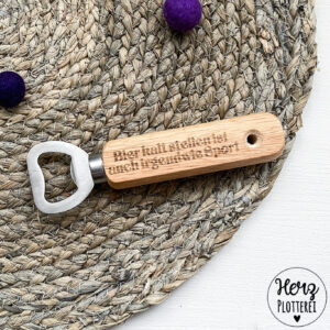 Flaschenöffner "Bier kalt stellen ist auch irgendwie Sport"