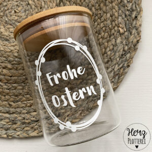 Glas "Frohe Ostern"