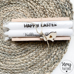 Kerzen mit Ostermotiv