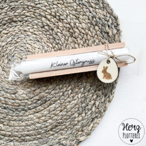 Kerze mit Ostermotiv