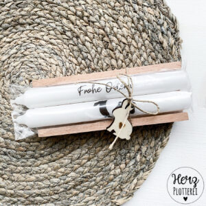 Kerzen mit Ostermotiv