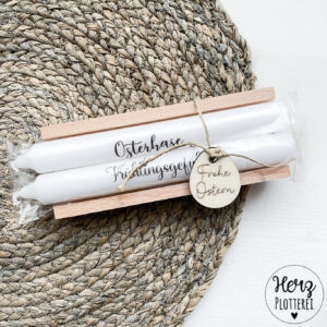 Kerzen mit Ostermotiv