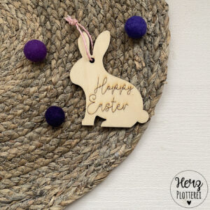 Osteranhänger Hase Hoppy Easter