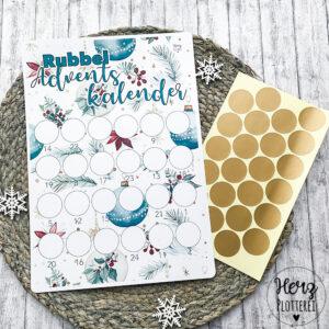Rubbel Adventskalender zum Selbstgestalten