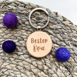 Schlüsselanhänger Holz "Bester Opa"