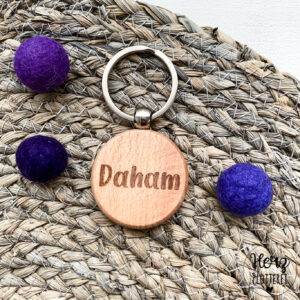 Schlüsselanhänger Holz "Daham"