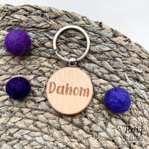 Schlüsselanhänger Holz "Dahom"