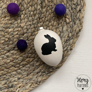 Osterei Terrakotta mit Ostermotiv