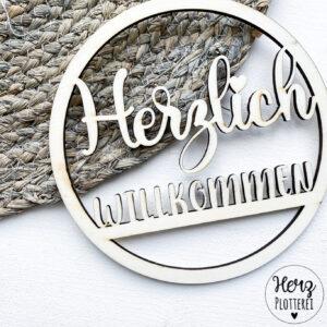 Türkranz "Herzlich Willkommen"