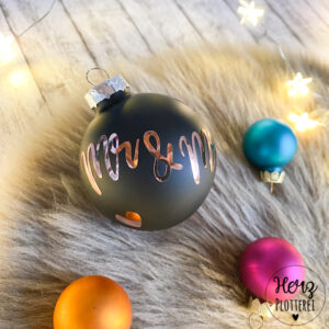 Weihnachtskugel Mr & Mrs
