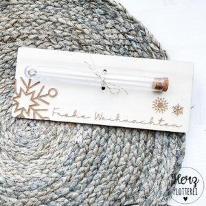Geschenkverpackung Weihnachten Schneeflocke